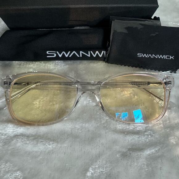 Swanwick Day Crystal Diamond Glasses Blue Light Blocking Glasses (large ref 2050 - Picture 1 of 5
